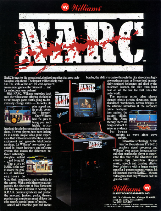 Narc (rev 7.00) MAME2003Plus Game Cover